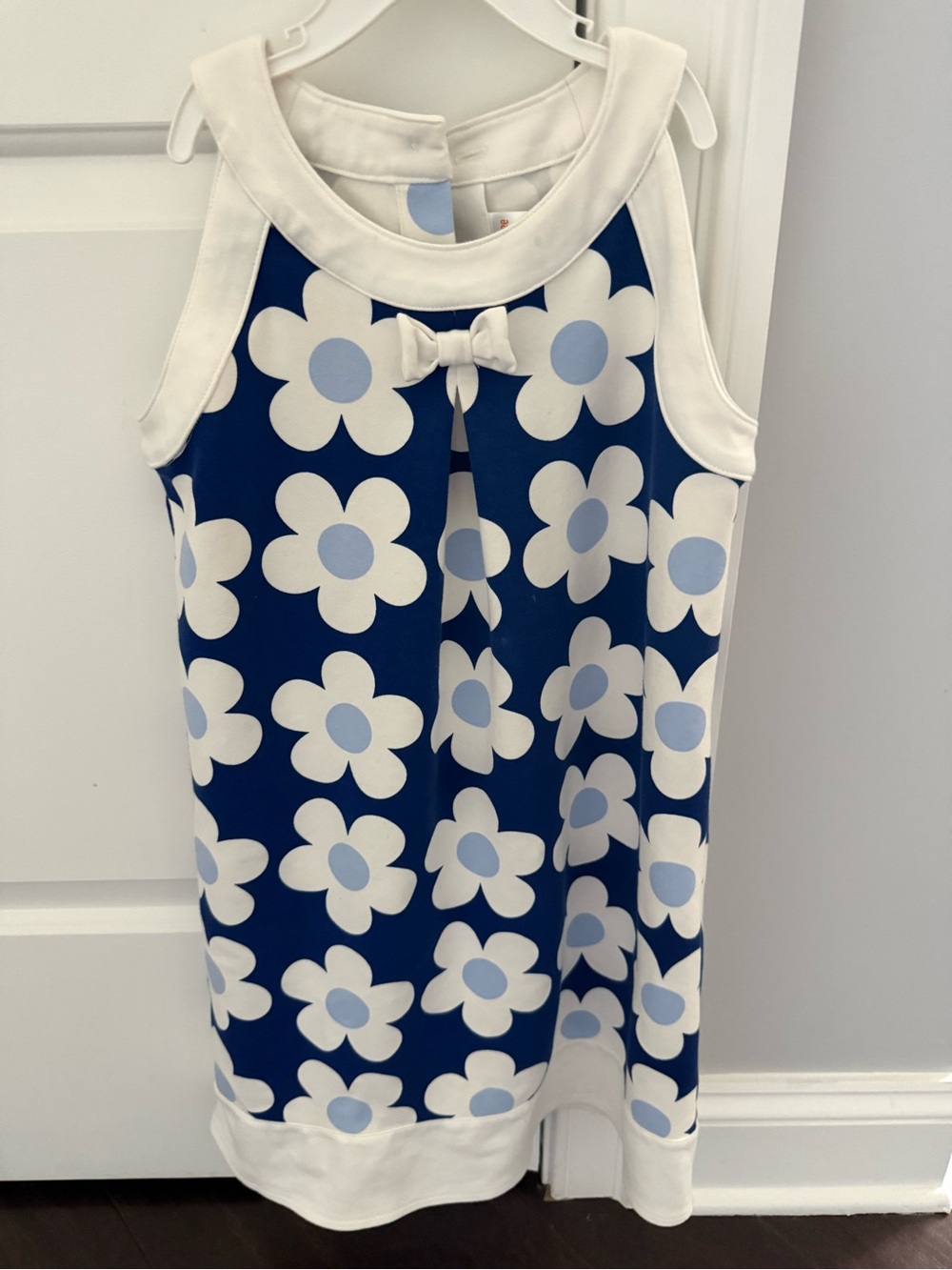 Gymboree Blue and White Floral Bow Dress